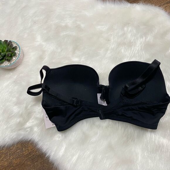 Auden. Padded Cup Laced Back Bra in Black - 36D - NEW - Picture 4 of 6
